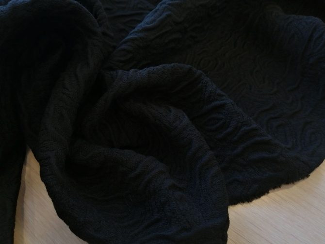 Жаккардовая ткань чёрная в стиле G.Armani