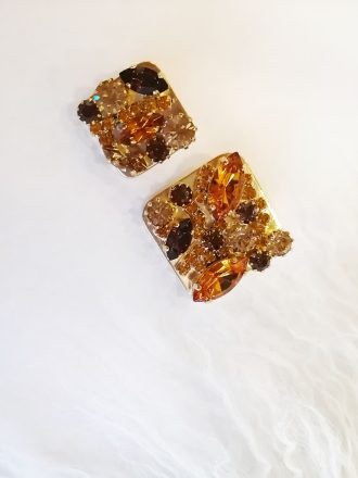Пуговицы металлические с кристаллами Swarovski  2 размера!