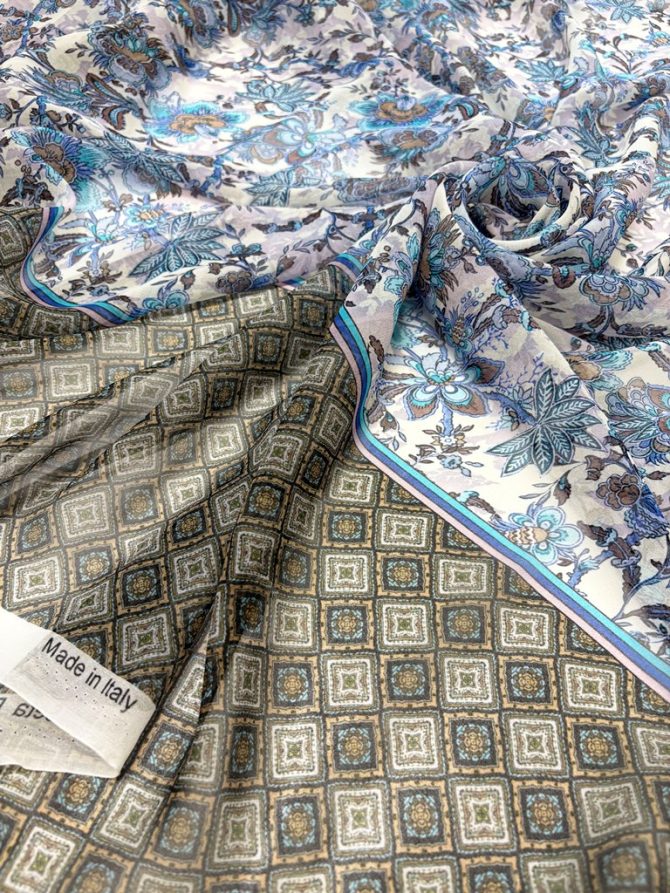 Креповый шифон  в стиле Etro, Италия