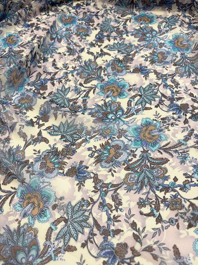 Креповый шифон  в стиле Etro, Италия