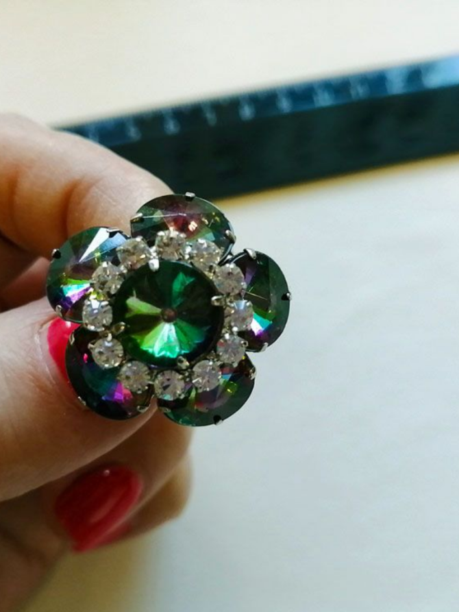 Пуговицы с кристаллами Swarovski
